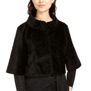 Vince Camuto Women's Short Sleeve Black Hoodie